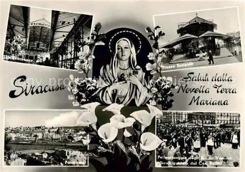AK / Ansichtskarte  Siracusa_Syrakus_Sicilia La Transenne Panorama Piazza Euripide Pelegrinaggio 