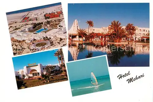 AK / Ansichtskarte  Djerba_Jerba_Tunesie Fliegeraufnahme Hotel Mehari Segelpartie 