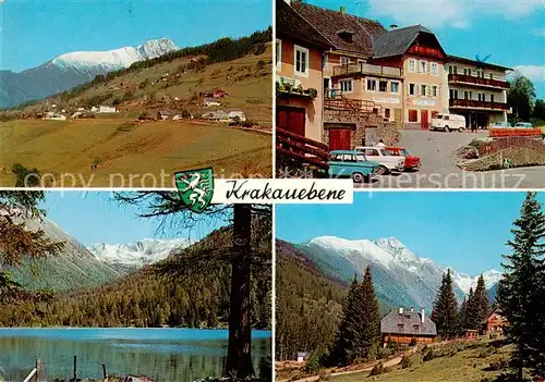 AK / Ansichtskarte 73856590 Krakauebene_Krakaudorf_Steiermark_AT Panorama Seepartie Gasthof  