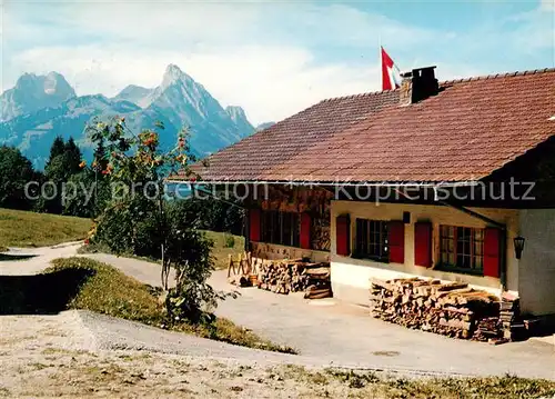 AK / Ansichtskarte  Schoenried_BE Ferienhaus der Pfadfinder Abteilung Kuonolf 