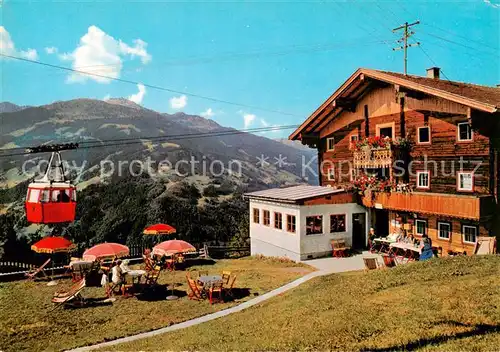 AK / Ansichtskarte 73856610 Zell_Ziller_Tirol_AT Grindl Alm Gasthof Enzian Sepp Seilbahn 