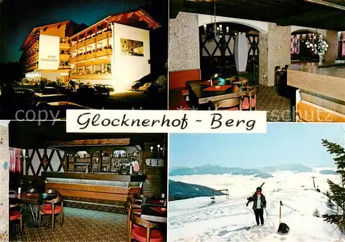 AK / Ansichtskarte 73856640 Berg_Drautal_Kaernten_AT Hotel Glocknerhof Gastraeume Bar Panorama 