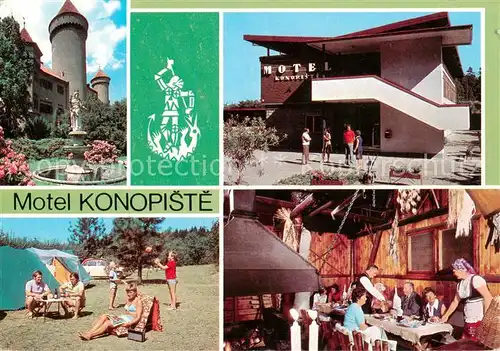 AK / Ansichtskarte  Konopiste_CZ Motel Schloss Autocamping Stodola 