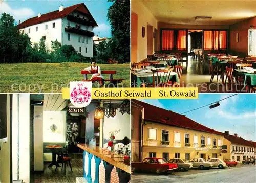 AK / Ansichtskarte 73856677 St_Oswald_Freistadt_Oberoesterreich_AT Gasthof Seiwald Gaststube Theke 