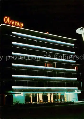 AK / Ansichtskarte 73856684 Slantschev_Brjag Hotel Olymp Nachtaufnahme Slantschev_brjag