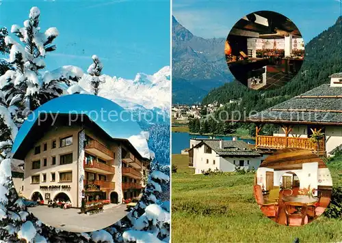 AK / Ansichtskarte  Bernina_GR Rustik Restaurants Albana Gastraeume Panorama Bernina_GR