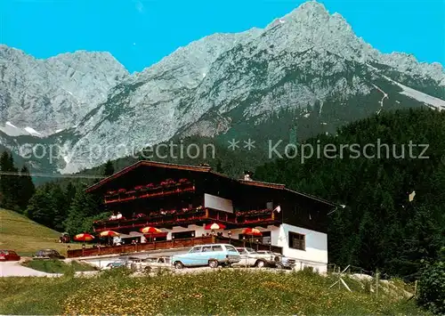 AK / Ansichtskarte  Scheffau_Tirol_Wilden_Kaiser_Tirol_AT Gasthof Jagerwirt 