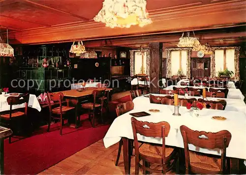 AK / Ansichtskarte 73856745 Oberprechtal Gasthof Pension Adler Gaststube Oberprechtal