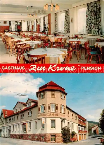 AK / Ansichtskarte 73856764 Zell_Odenwald Gasthaus Zur Krone Pension Zell Odenwald
