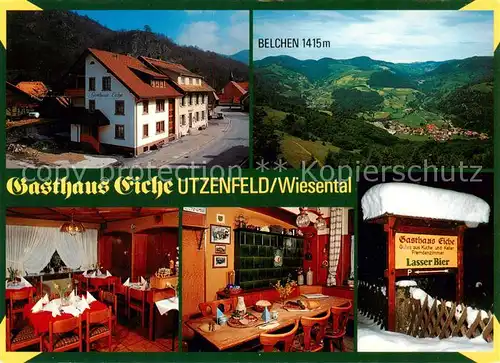 AK / Ansichtskarte  Utzenfeld_Schwarzwald Gasthaus Eiche Gaststube Panorama Utzenfeld Schwarzwald