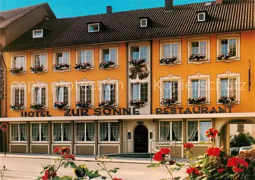 AK / Ansichtskarte  Donaueschingen Hotel Zur Sonne Restaurant Donaueschingen