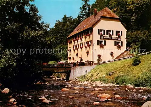 AK / Ansichtskarte  Niederwasser Gasthof Pension Roessle Niederwasser