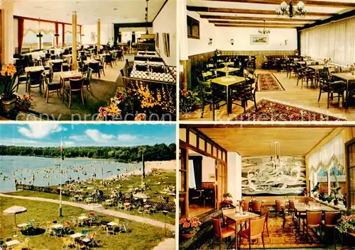 AK / Ansichtskarte  Bad_Segeberg Restaurant Cafe Ihlsee Gastraeume Strandbad Bad_Segeberg