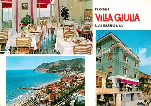 AK / Ansichtskarte  Laigueglia_Savona_IT Hotel Villa Giulia Restaurant Panorama Riviera dei Fiori 