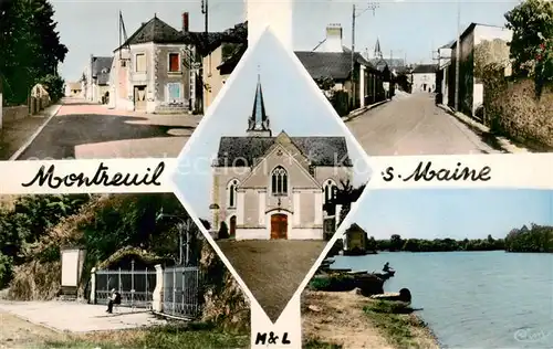 AK / Ansichtskarte  Montreuil-sur-Maine Vue densemble Eglise Montreuil-sur-Maine
