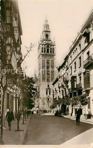 AK / Ansichtskarte  Sevilla_Andalucia_ES Calle de Mateos Gago y la Giralda 