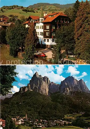 AK / Ansichtskarte  Seis_am_Schlern_Kastelruth_Siusi_allo_Sciliar_Suedtirol_IT Hotel Dolomiti Dolomitenhof Panorama 