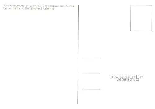 AK / Ansichtskarte  Wien_AT Elterleinplatz mit Alszauberbrunnen und Dornbacher Strasse 