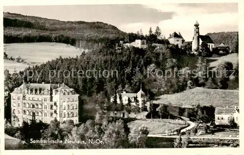 AK / Ansichtskarte  Neuhaus_Weissenbach Panorama mit Burg Neuhaus Weissenbach