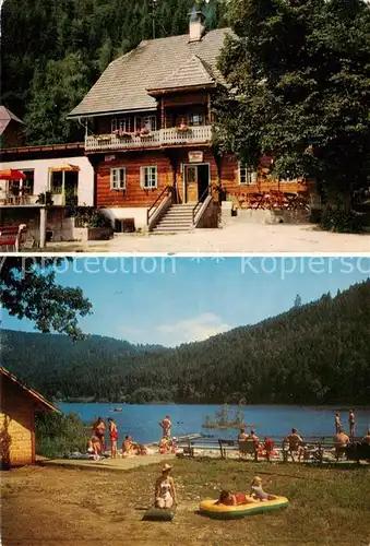 AK / Ansichtskarte 73857018 Steuerberg_Goggausee_Kaernten_AT Strandbad Leitgeb Gasthof Pension 