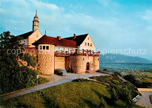 AK / Ansichtskarte  Bregenz_Vorarlberg_Bodensee Burgrestaurant Gebhardsberg Blick gegen Hohe Kugel 