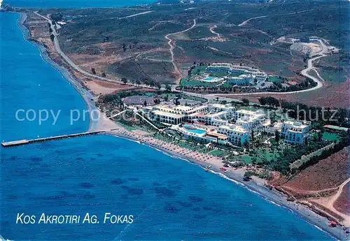 AK / Ansichtskarte 73857028 Akrotiri_Ag_Fokas_Kos_Cos_Greece Ferienhotels Strand Kuestenpanorama 