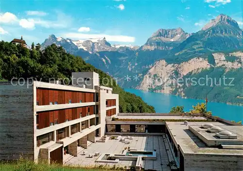 AK / Ansichtskarte  Morschach_SZ Antoniushaus Mattli Bildungszentrum des Franziskanischen Laienordens Vierwaldstaettersee Alpen 