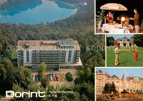 AK / Ansichtskarte  Spa_Belgium Dorint Hotel Ardennes Luftaufnahme Restaurant Golf Brunnen