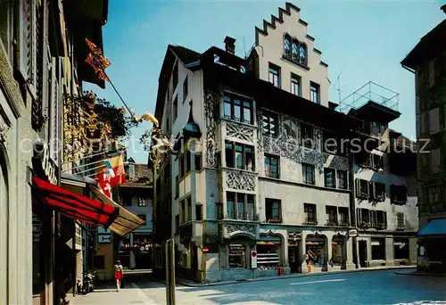 AK / Ansichtskarte  Luzern__LU Hirschenplatz Dornacherhaus Historisches Gebaeude 