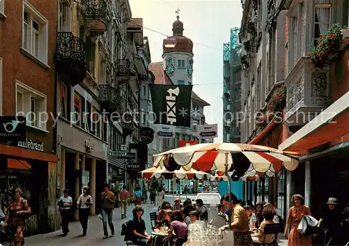 AK / Ansichtskarte  St_Gallen_SG Multergasse Strassencafés Altstadt St_Gallen_SG