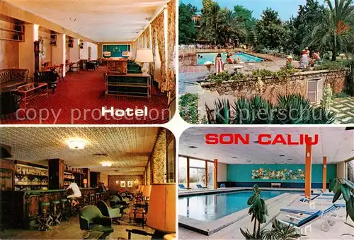 AK / Ansichtskarte 73857078 Palma-Nova_Palma_de_Mallorca_ES Hotel Son Caliu Bar Hallenbad Swimming Pool 