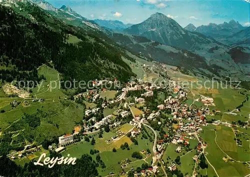AK / Ansichtskarte  Leysin_VD et les Alpes Vaudoises vue aérienne 