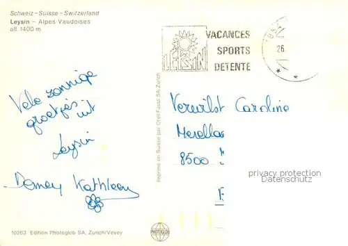 AK / Ansichtskarte  Leysin_VD et les Alpes Vaudoises vue aérienne 