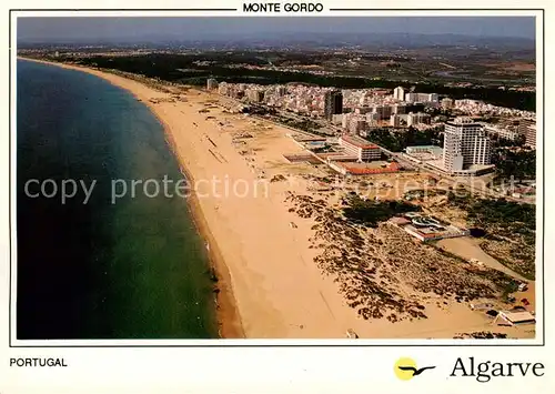 AK / Ansichtskarte 73857123 Monte_Gordo_Algarve_PT Panorama Kuestenort Strand 