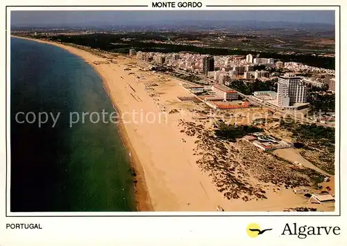 AK / Ansichtskarte  Monte_Gordo_Algarve_PT Panorama Kuestenort Strand 