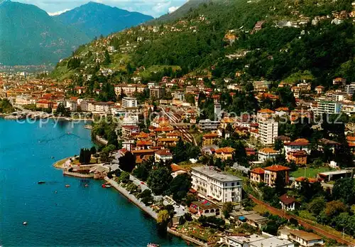 AK / Ansichtskarte  Muralto_Locarno_Lago_Maggiore_TI Fliegeraufnahme 