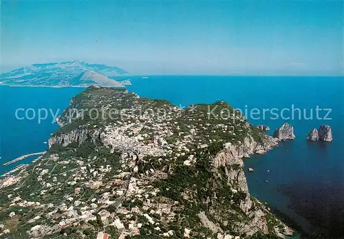 AK / Ansichtskarte  Capri_Italia Panorama dall aereo 