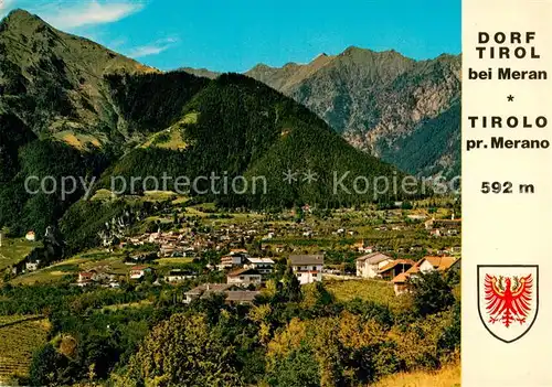 AK / Ansichtskarte  Dorf-Tirol_Suedtirol_IT Panorama 