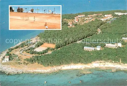 AK / Ansichtskarte  Porec_Croatia Lanterna Tennisanlage Kuesten