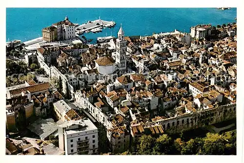 AK / Ansichtskarte 73857153 Split_Spalato_Croatia Fliegeraufnahme 