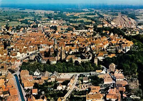 AK / Ansichtskarte  Wissembourg_Weissenburg_Alsace Vue aérienne Port de France 