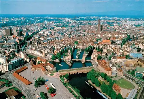 AK / Ansichtskarte  Strasbourg_Strassburg_67_Bas-Rhin Vue générale aérienne 