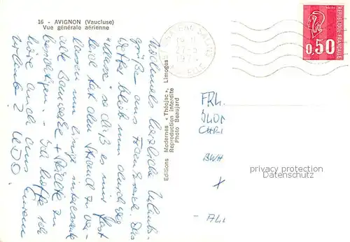 AK / Ansichtskarte  Avignon_84_Vaucluse Vue générale aérienne 