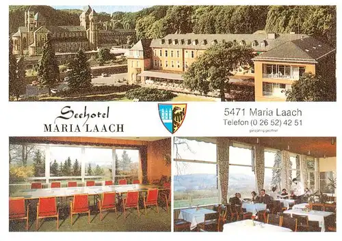 AK / Ansichtskarte 73857197 Maria_Laach__Kloster Seehotel Restaurant 
