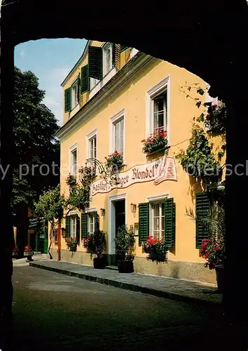 AK / Ansichtskarte  Duernstein_Wachau_AT Gasthof Saenger Blondel 