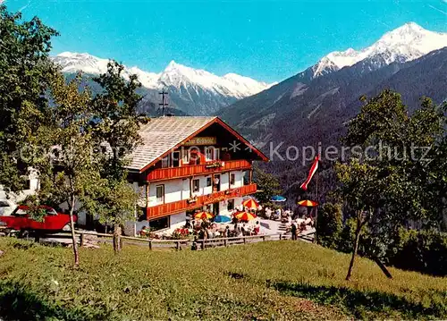 AK / Ansichtskarte 73857228 Finkenberg__Zillertal_Tirol_AT Alpengasthaus Pension Gletscherblick Zillertaler Alpen 