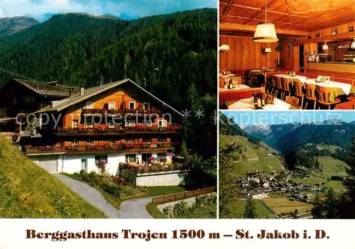 AK / Ansichtskarte  St_Jakob_Defereggen_Tirol_AT Berggasthaus Trojen Panorama Fernsicht 