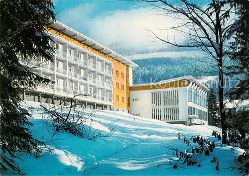 AK / Ansichtskarte  Spindleruv_Mlyn_Spindelmuehle_Riesengebirge_CZ Interhotel Montana Krkonose Winterlandschaft Riesengebirge 