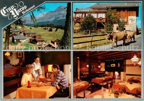 AK / Ansichtskarte  Lenzerheide_GR Hotel Guarda Val Restaurant Panorama Viehtrieb Lenzerheide GR