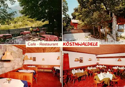 AK / Ansichtskarte 73857259 Oberplars_Algund_IT Café Restaurant Gastraum Terrasse 